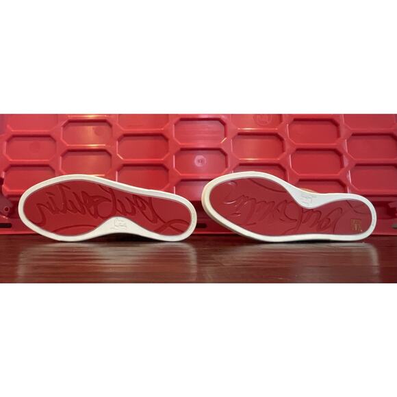 $1,195 NIB Christian Louboutin Pik Boat Brown Suede Spike Slip On Sneakers 9(42) main image 5